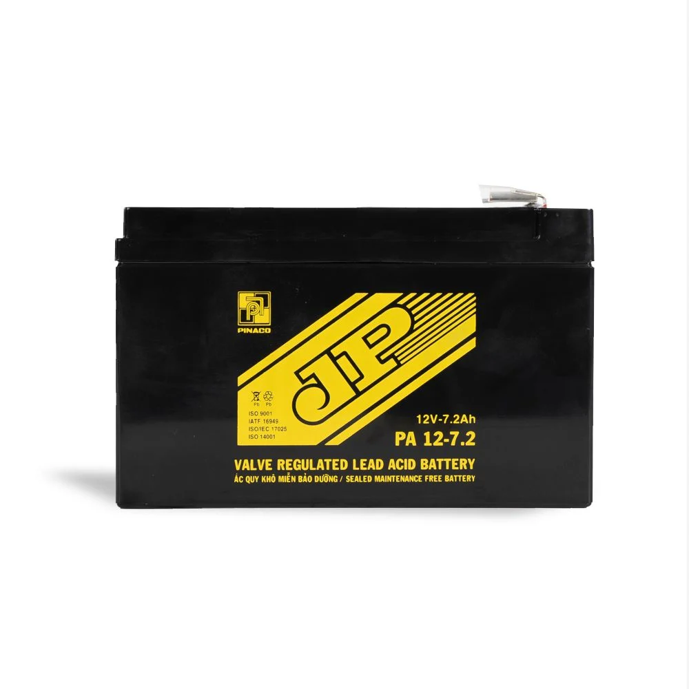Bình Ắc quy Xe đạp điện JP PA 12-7.2 - 12V - 7,2Ah