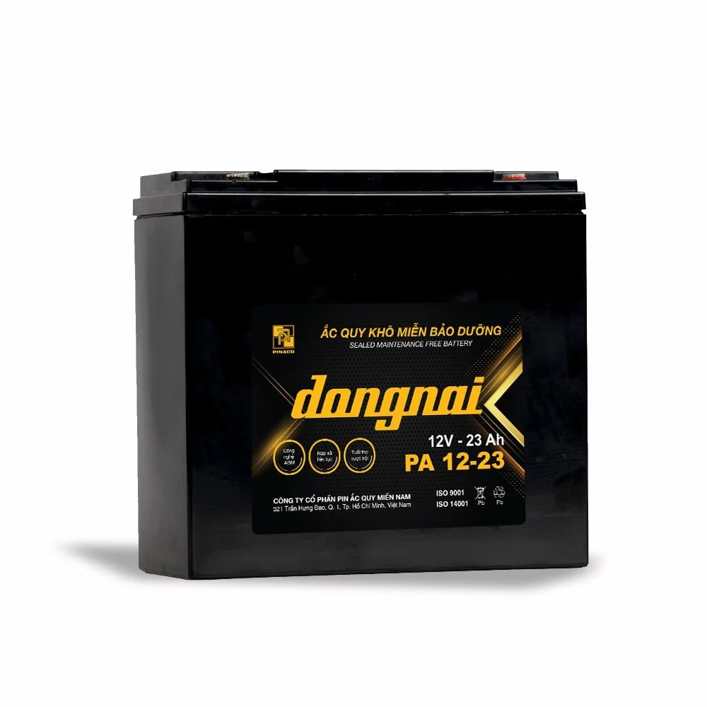 Bình Ắc Quy Xe máy điện Đồng Nai PA 12-23 - 12V - 23Ah - Ảnh 3