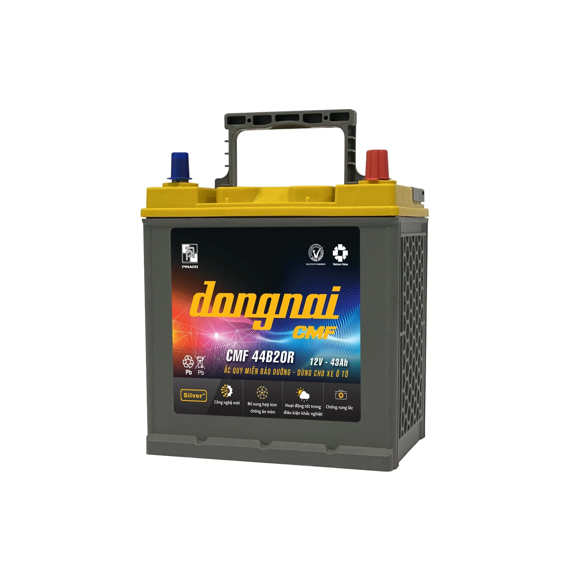 Bình Ắc Quy Đồng Nai CMF 44B20R - 12V - 43Ah - Ảnh 3