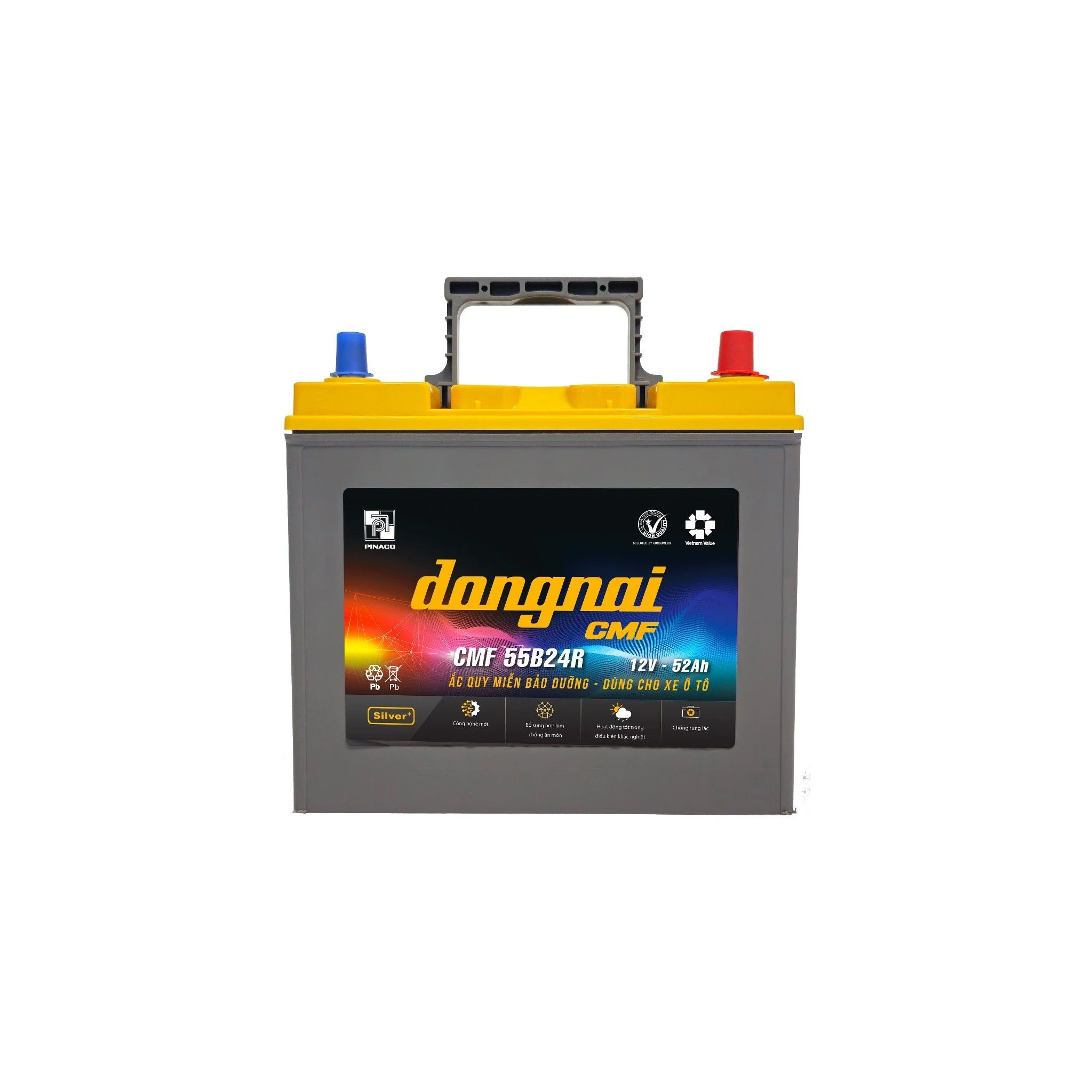 Bình Ắc Quy Đồng Nai CMF 55B24R - 12V - 52Ah - Ảnh 2