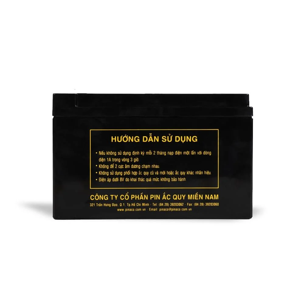 Bình Ắc quy Xe đạp điện JP PA 12-7.2 - 12V - 7,2Ah - Ảnh 3