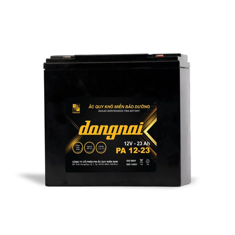 Bình Ắc Quy Xe máy điện Đồng Nai PA 12-23 - 12V - 23Ah